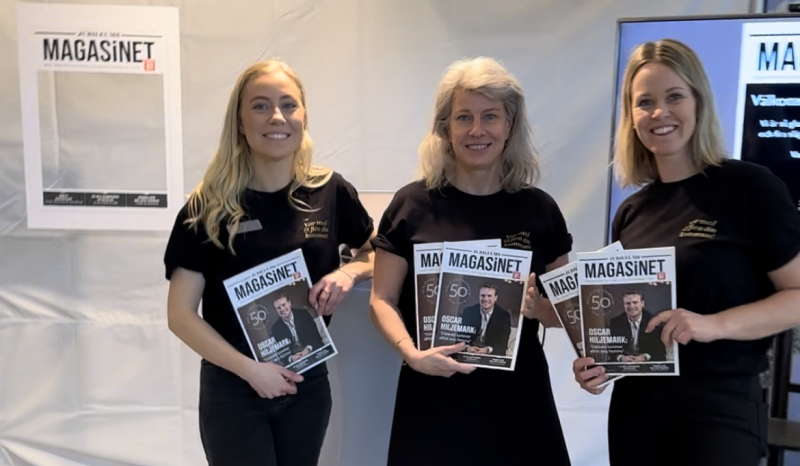 Hanna Åberg, Ann Charlotte Clausen och Josefin Leijon som arbetar på kommunikationsenheten. 