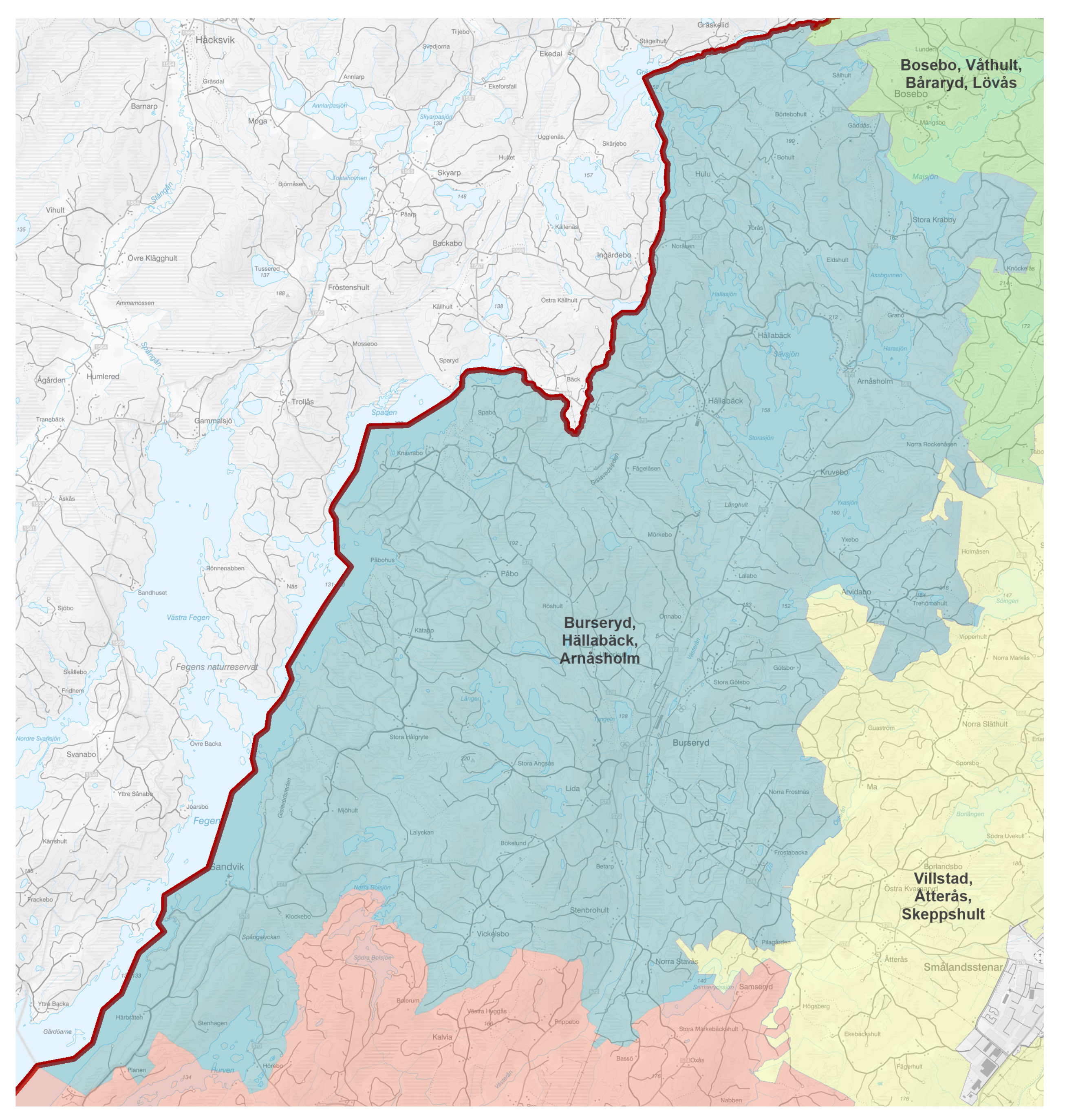 Lokalsamtalsområde Burseryd, Hällabäck, Arnåsholm