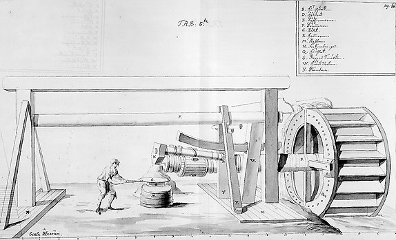 tecknad bild på ett järnbruk