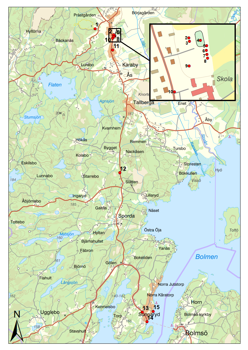 Karta över förslagen 