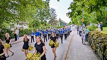 Drum n drill corps under Gisledagarna