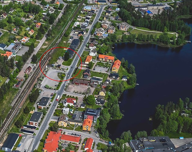 Snedbild över området