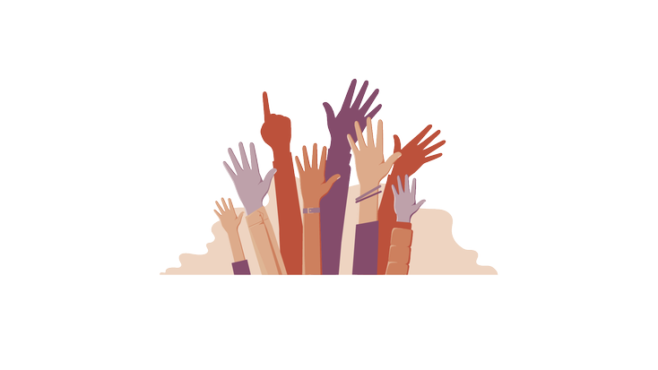 8 uppsträcka armar.