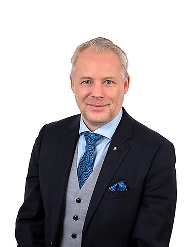 portättfoto på Anton Sjödell, moderat kommunalråd