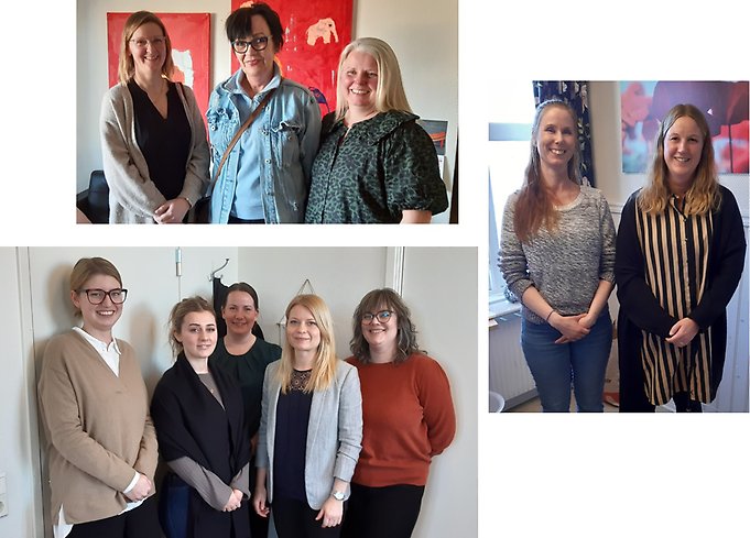 Ytterligare ett bildkollage på medarbetare i kommunen.