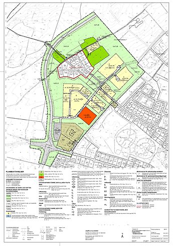 Plankarta för detaljplanen Haghult-Tillbo i Smålandsstenar
