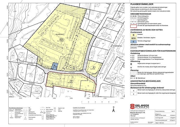 Plankarta Ekbacken ändring